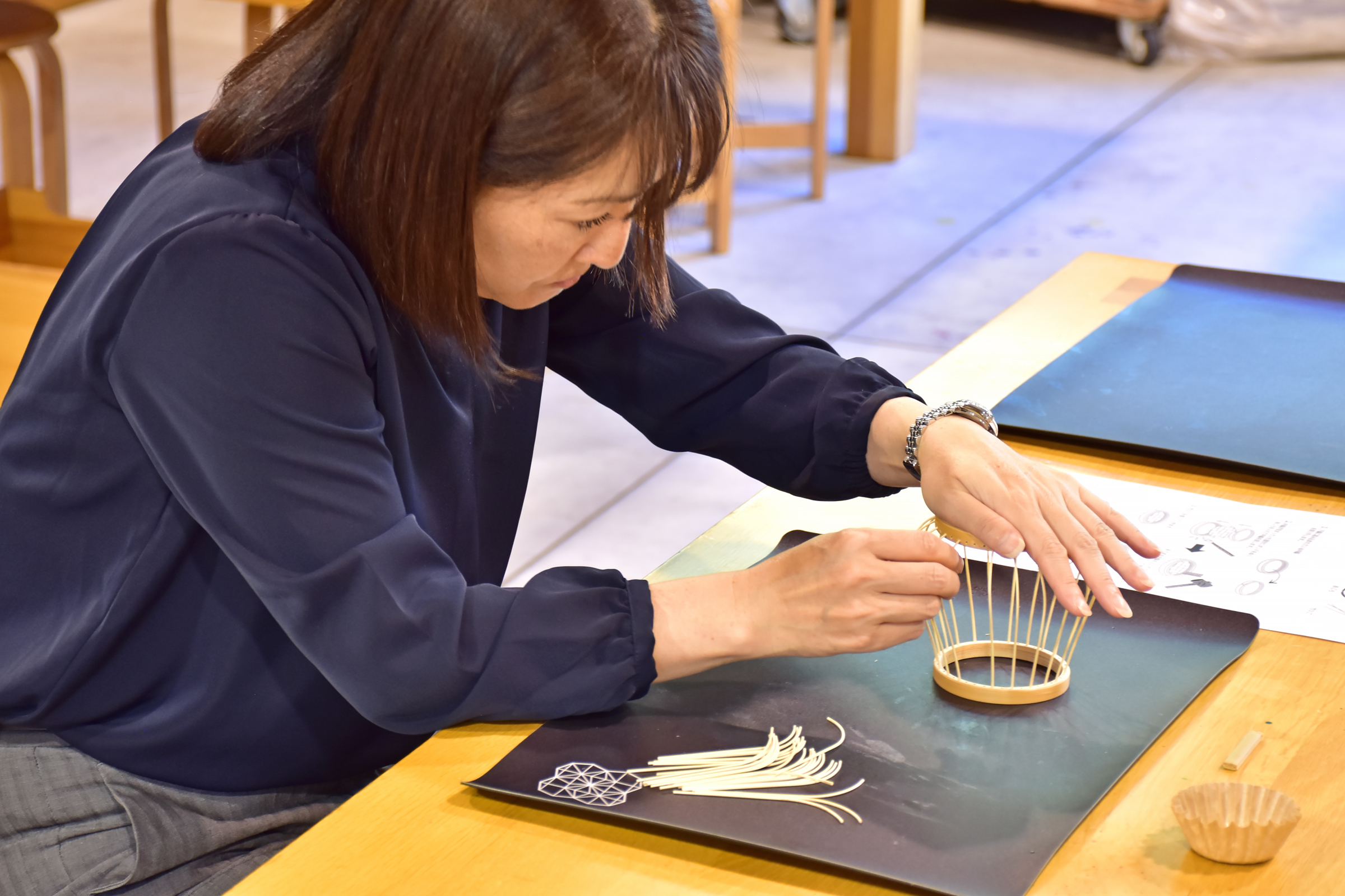 駿河竹千筋細工で伝統の技を体験！｜駿府の工房匠宿｜工房火と土｜静岡